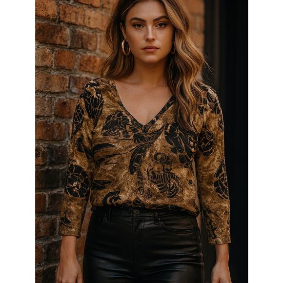 Neiman Marcus Sweaters - VTG Neiman Marcus 1970s Mobwife Silk Knit Top Large Fairy Grunge Earthy Indie